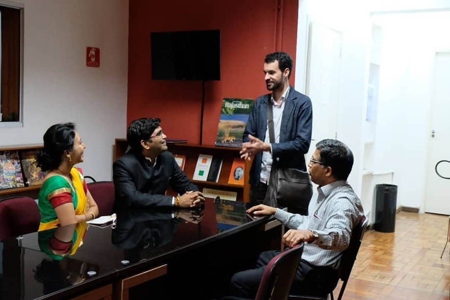 Discussion with the Indian Ambassador at the Indian Cultural Centre in São Paulo, Brazil, regarding the future of Ayurveda in Brazil – January 29, 2020.