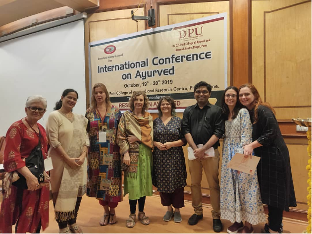 International delegates with Dr. Abhijeet Shirkande at the Internal Conference on Ayurveda – October 20, 2019.